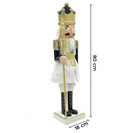 Casse-Noisette Soldat 392084 Soldat Noir 80H cm Décorations de Noël