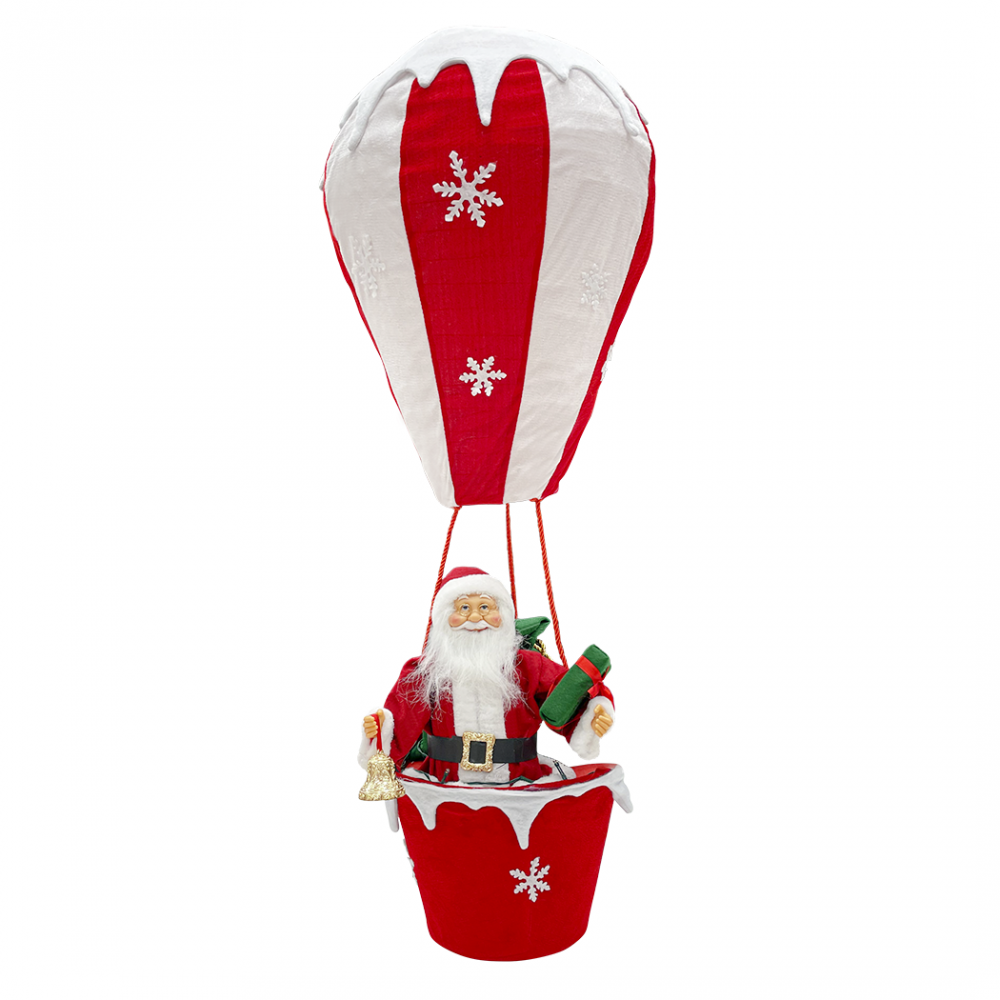 Ballon Père Noël 392050 Décorations de Noël 110H cm avec lumières et sons