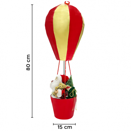 Ballon Père Noël 392021 Décorations de Noël 80H cm avec lumières et sons