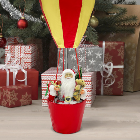 Ballon Père Noël 392021 Décorations de Noël 80H cm avec lumières et sons