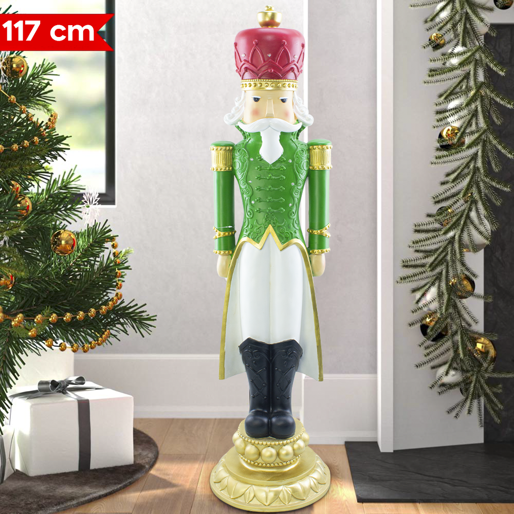 Casse-noisette de Noël soldat vert H117cm...