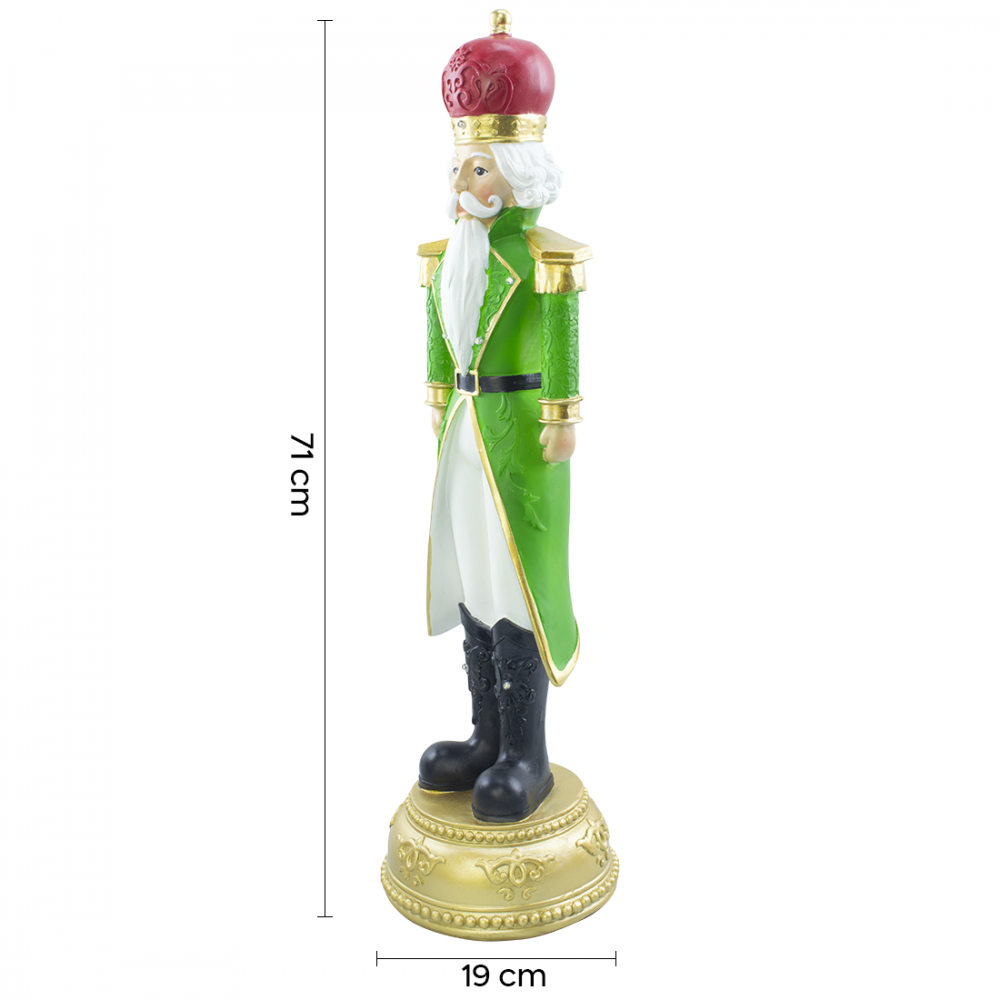 Casse-noisette de Noël soldat vert H71cm 436024...