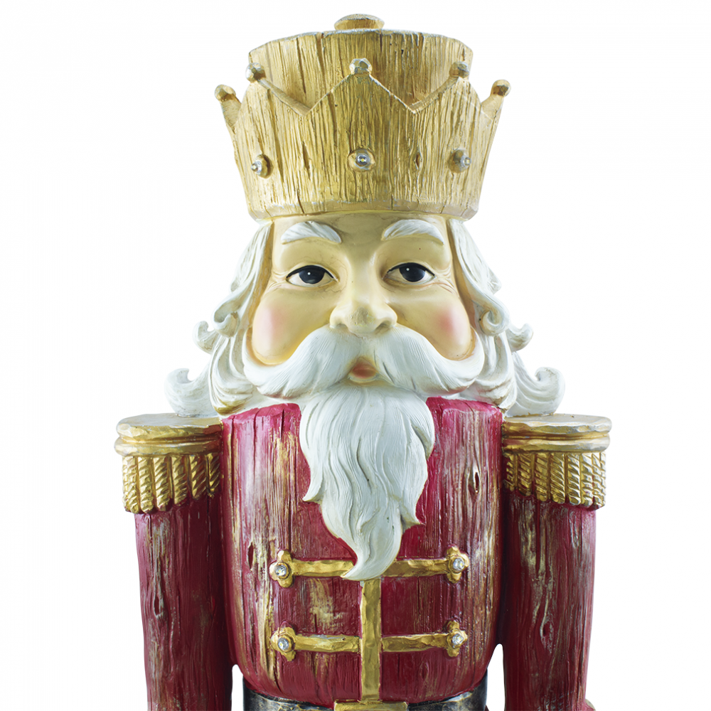 Casse-noisette de Noël soldat rouge H92cm...