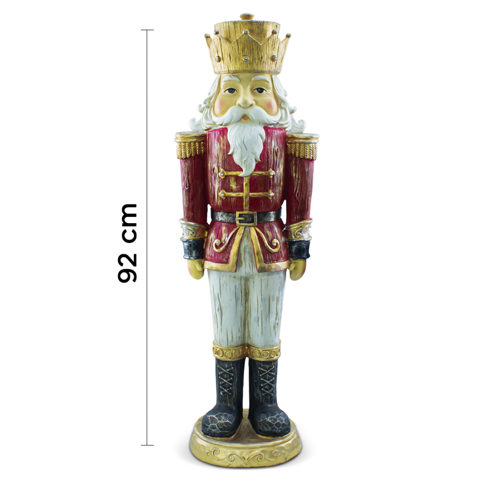 Casse-noisette de Noël soldat rouge H92cm...