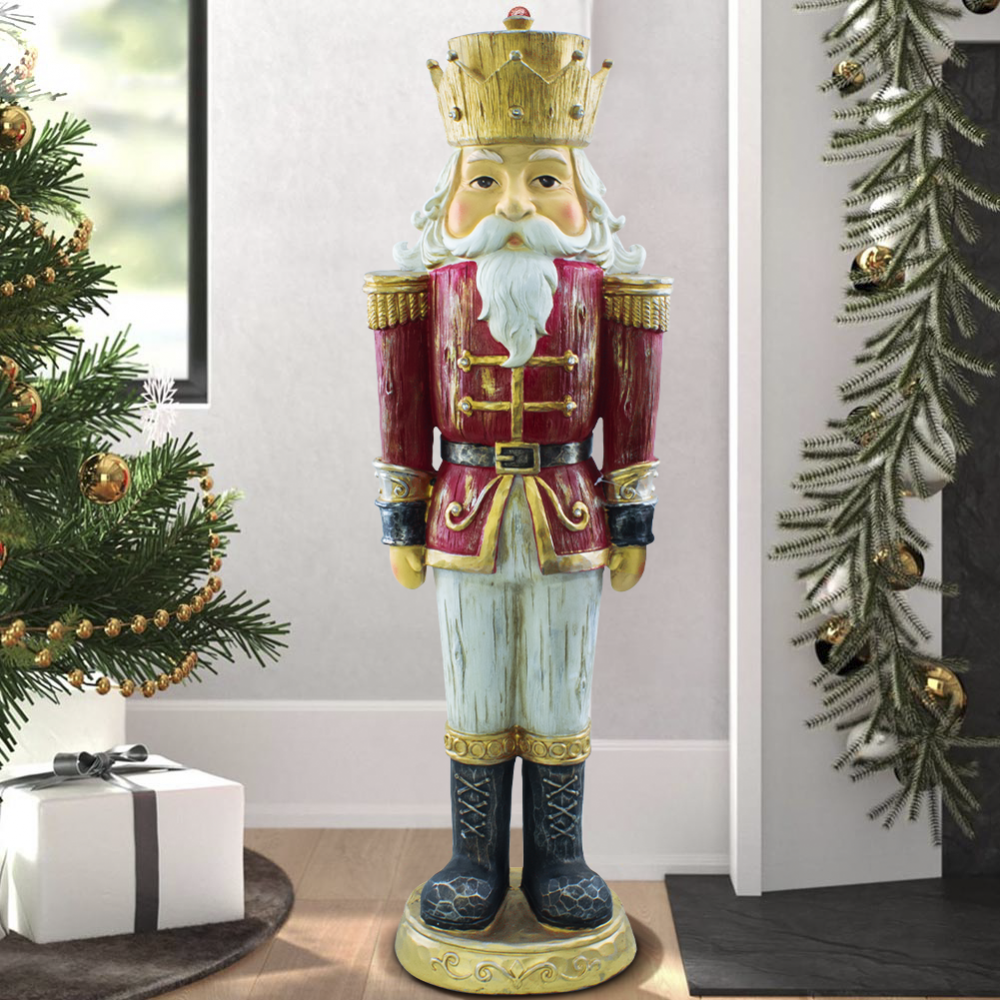 Casse-noisette de Noël soldat rouge H92cm...