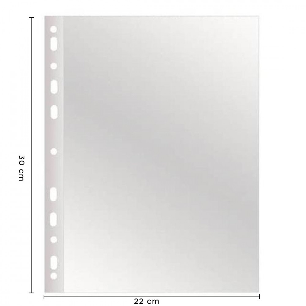 Paquet de 50 enveloppes transparentes perforées...