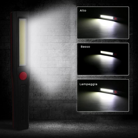 Mini lanterne de camping COB Lampe LED Lampe de secours avec aimant