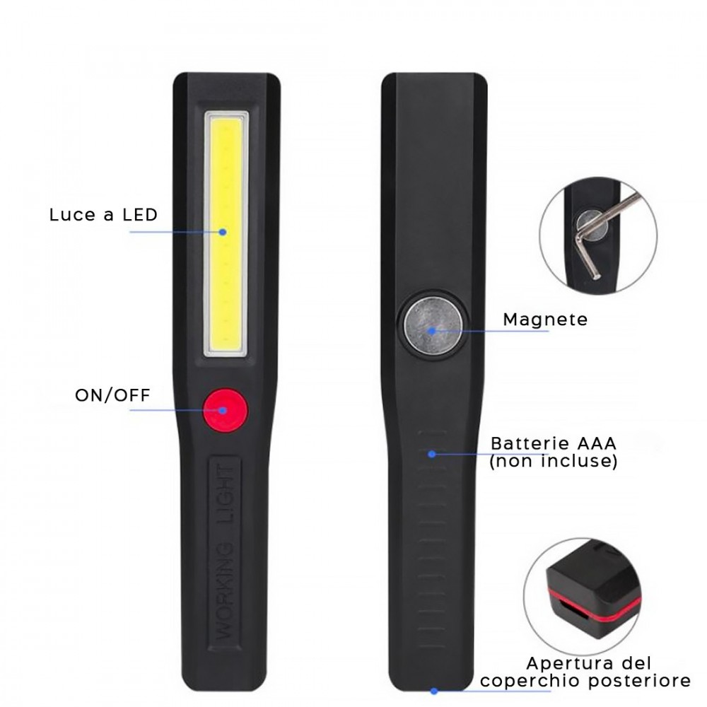 Mini lanterne de camping COB Lampe LED Lampe de...