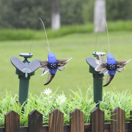 Colibri électrique avec décoration d'ornement cour de jardin de panneau solaire