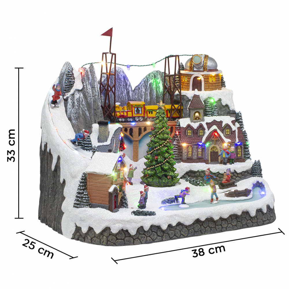 Village de Noël 38x25x33cm 367007 Décoration...