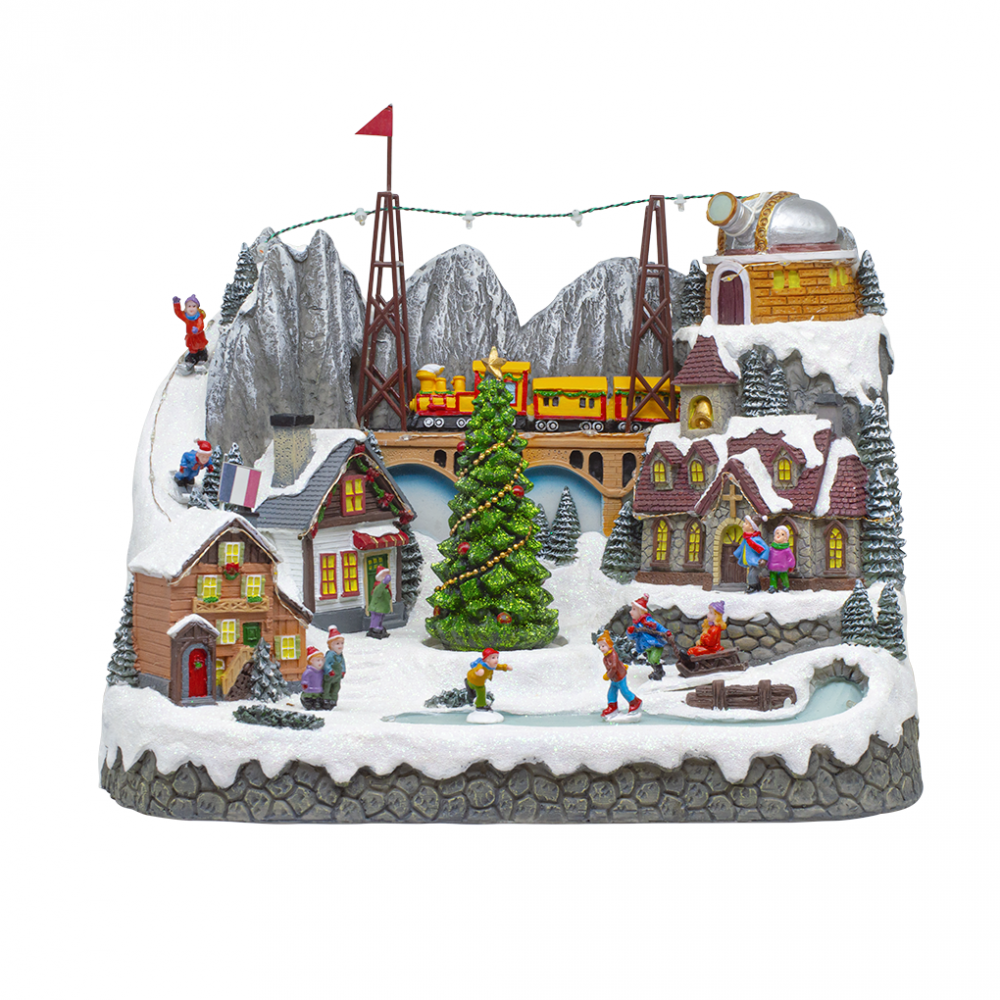 Village de Noël 38x25x33cm 367007 Décoration...