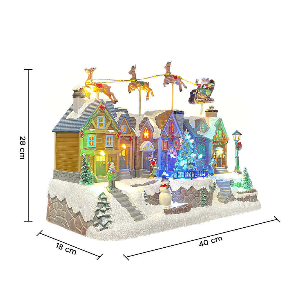 Village de Noël et traîneau 367011 avec...