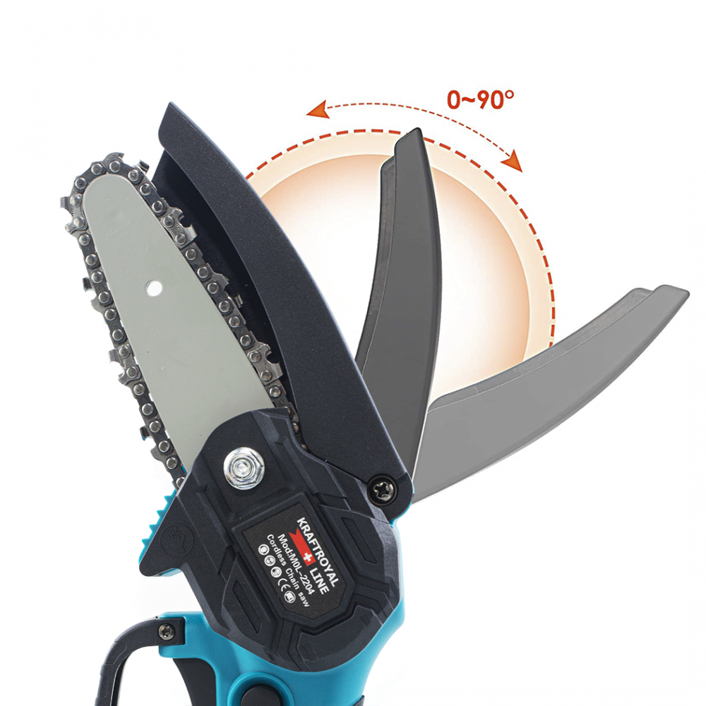 Mini tronçonneuse d'élagage manuel KRAFTROYAL...