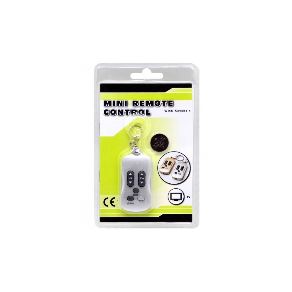 Porte clé 2 en 1 fonction de télécommande pour la télévision - Argent 1092 