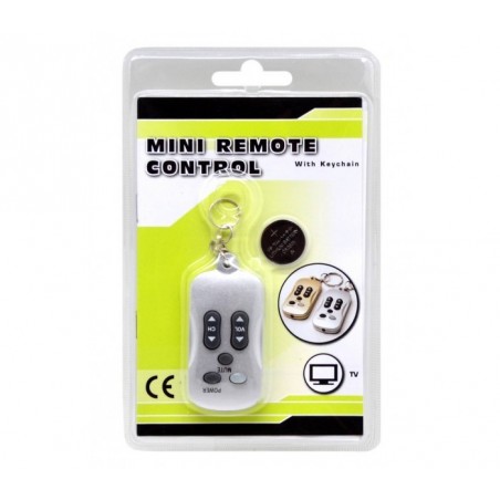 Porte clé 2 en 1 fonction de télécommande pour la télévision - Argent 1092 