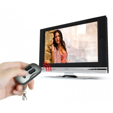 Porte clé 2 en 1 fonction de télécommande pour la télévision - Argent 1092 