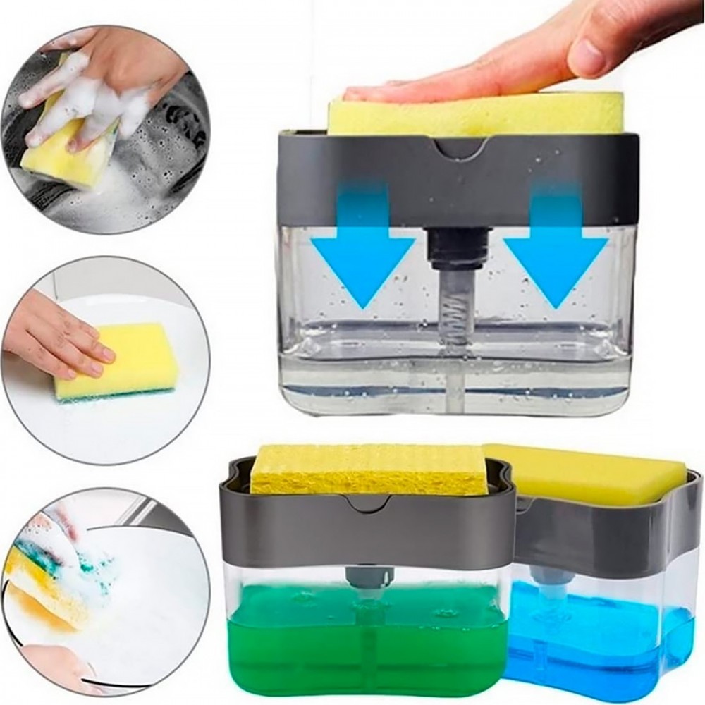 Distributeur de détergent à vaisselle 2 en 1...