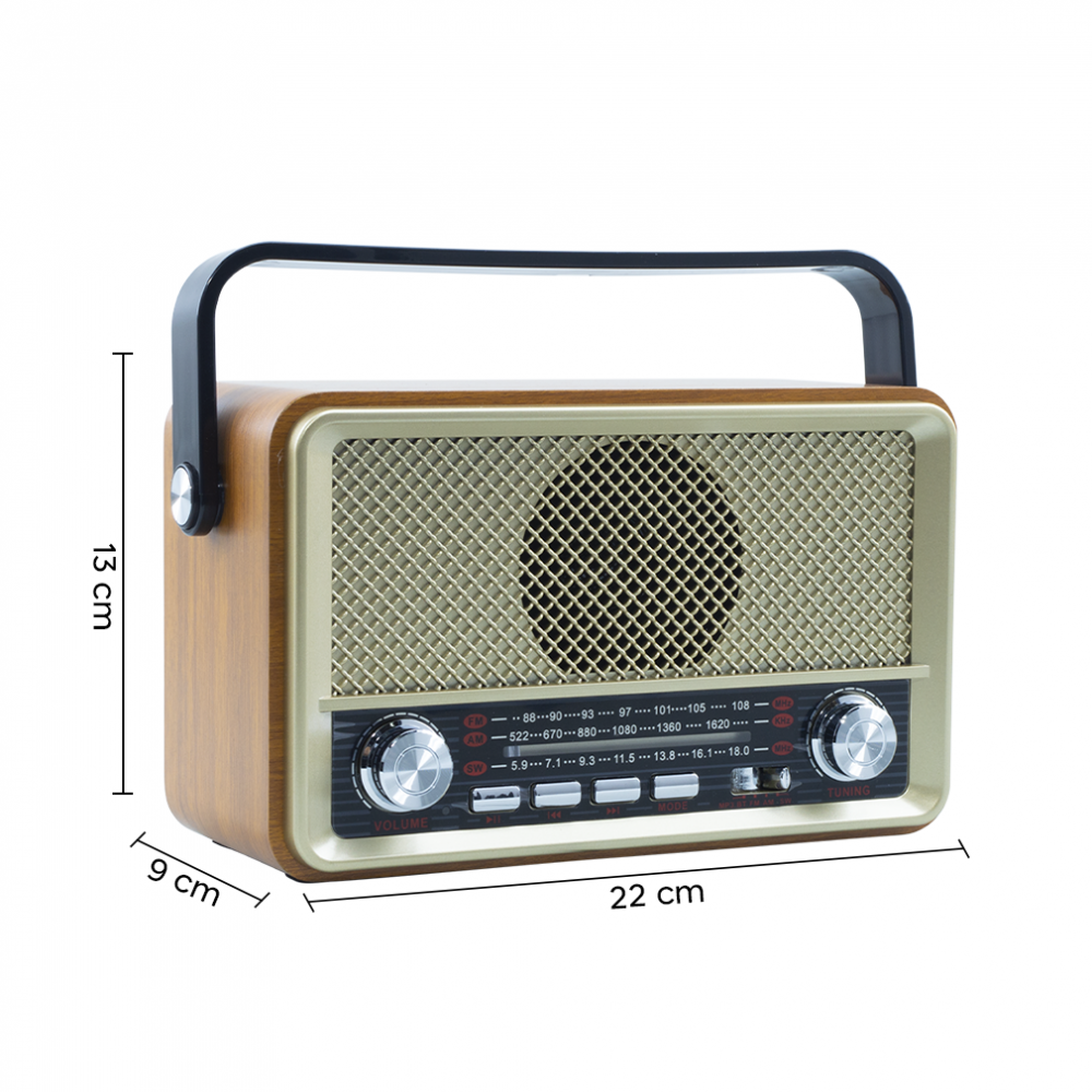 Radio FM rétro sans fil Q-SY500 haut-parleur...