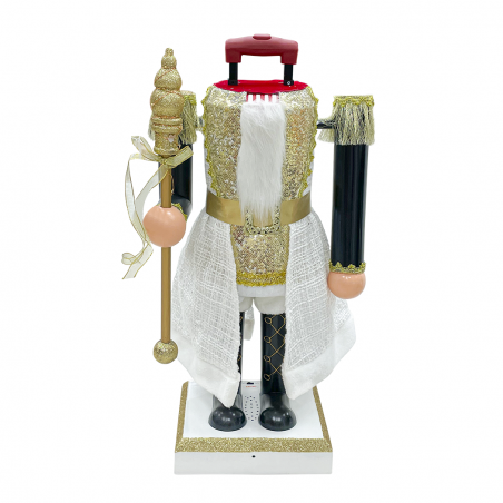 Casse-Noisette Soldat 392083 couleur noire 120Hcm avec Lumières Sons Mouvement