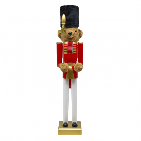 Casse-Noisette Ours 50H cm 433007 Décorations de Noël Rouge Toy Soldier