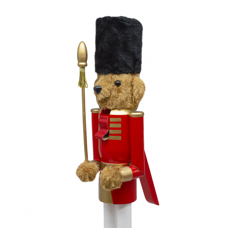 Casse-Noisette Ours 50H cm 433007 Décorations de Noël Rouge Toy Soldier