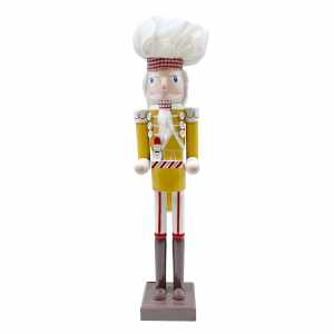 Casse-Noisette Soldat Chef 50cm 433045 Décorations de Noël avec maison