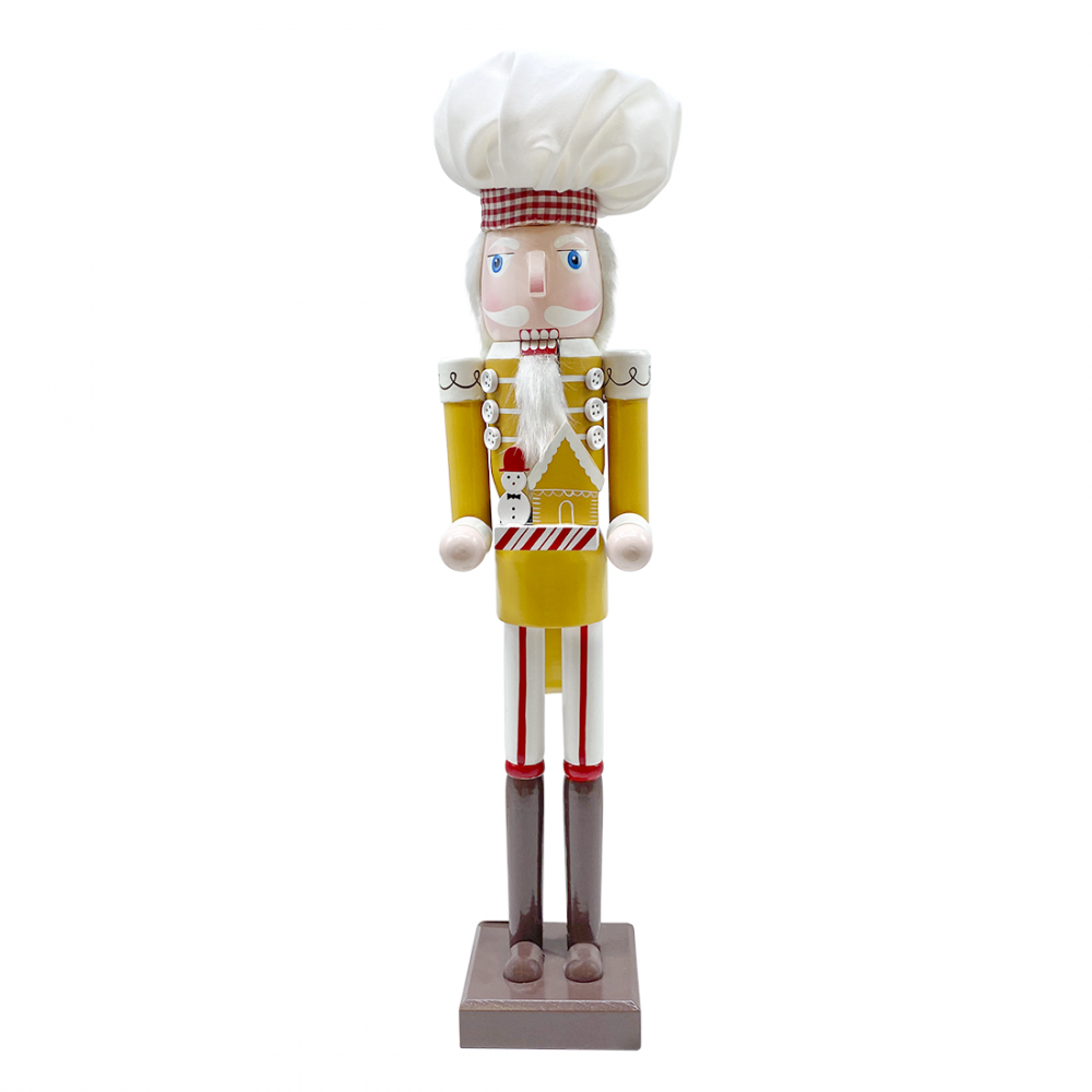 Casse-Noisette Soldat Chef 50cm 433045 Décorations de Noël avec maison