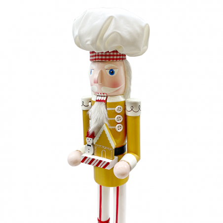 Casse-Noisette Soldat Chef 50cm 433045 Décorations de Noël avec maison