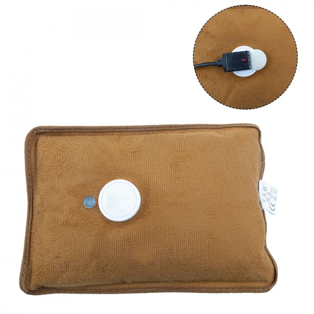 Bouillotte électrique avec poche peluche coeur...