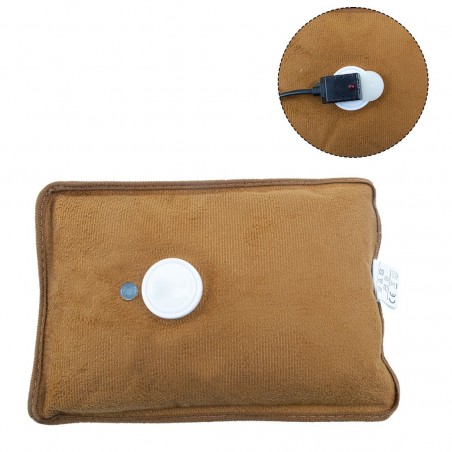 Bouillotte électrique avec poche peluche coeur 439005 rechargeable