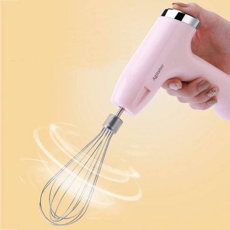 Mini mélangeur rechargeable avec batteur à œufs et broyeur à 5 vitesses