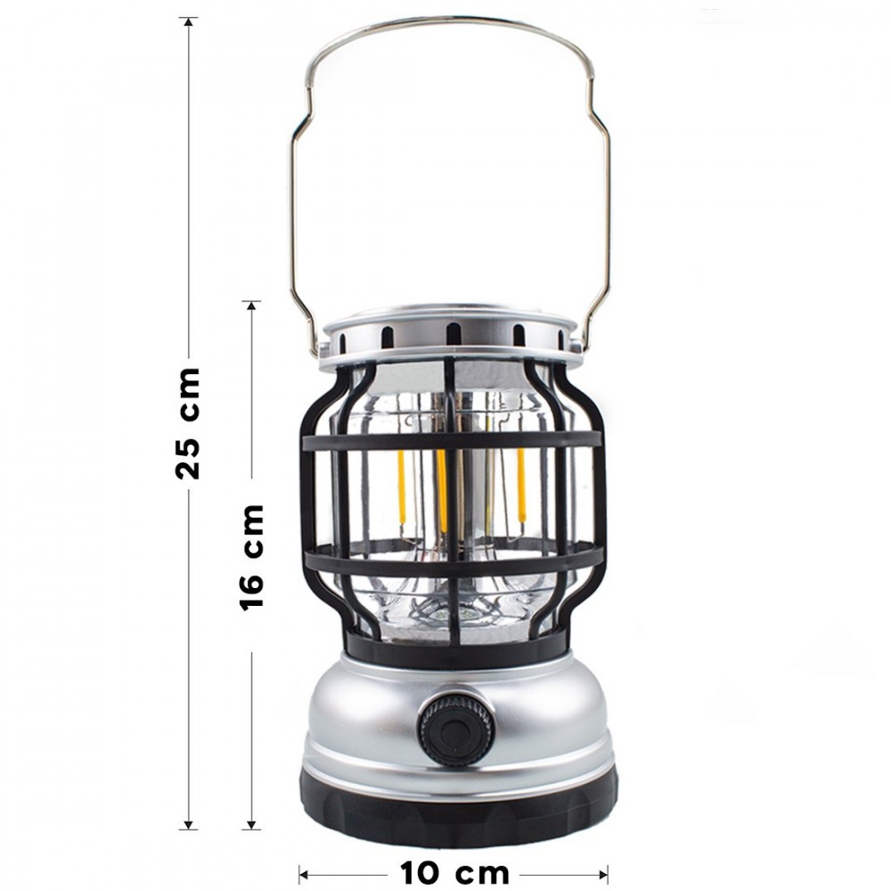 Lanterne camping ZJ-199OT Charge solaire câble...