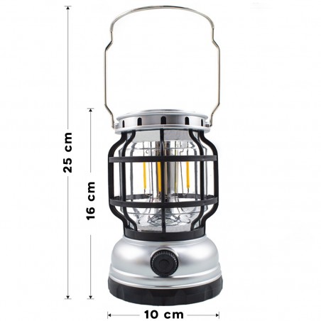 Lanterne camping ZJ-199OT Charge solaire câble USB pour lumière secours portable