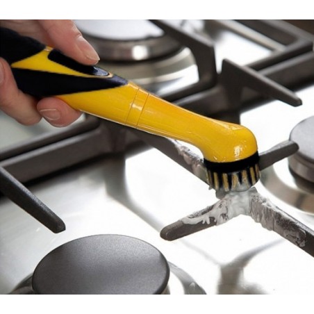 Lot de 4 brosses avec batterie - poignée ergonomique