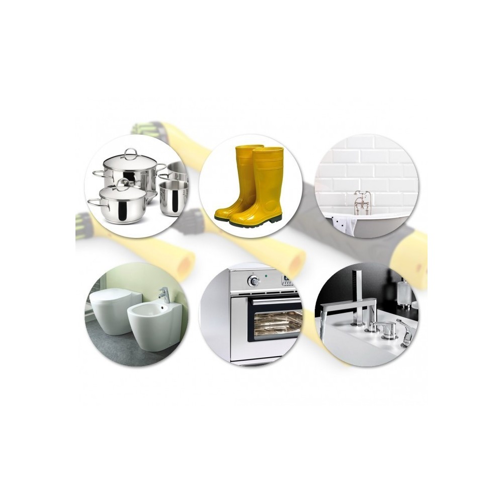 Lot de 4 brosses avec batterie - poignée ergonomique