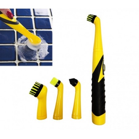 Lot de 4 brosses avec batterie - poignée ergonomique