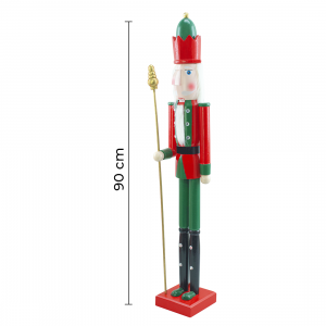 Casse-Noisette en bois Soldat 90H 433033 Décorations de... 2