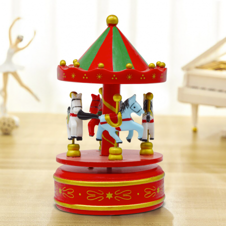 Carillon mobile Noël en bois 433049 ornement avec mouvement avec corde musicale