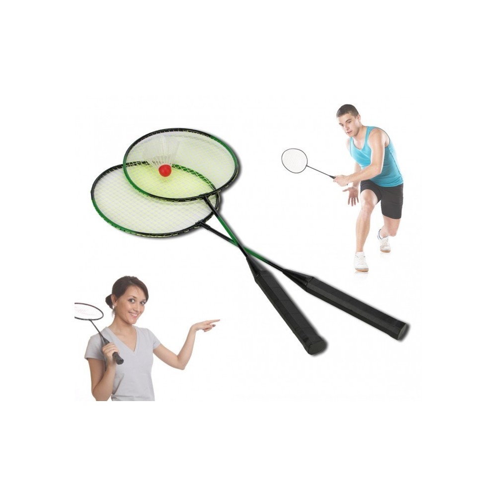 Pack de 2 raquettes de badminton avec sac de transport 