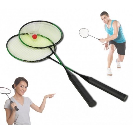 Pack de 2 raquettes de badminton avec sac de transport 