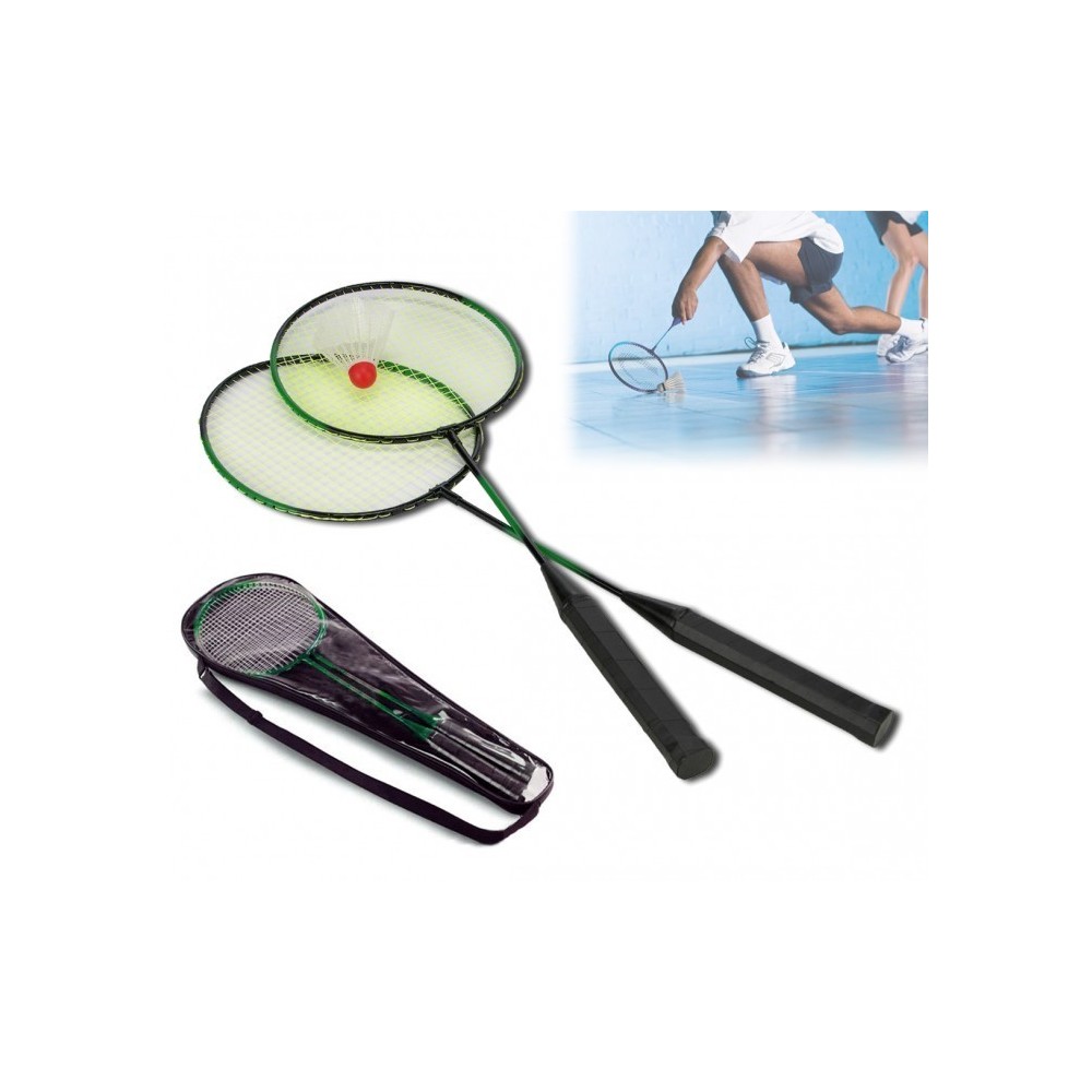 Pack de 2 raquettes de badminton avec sac de transport 