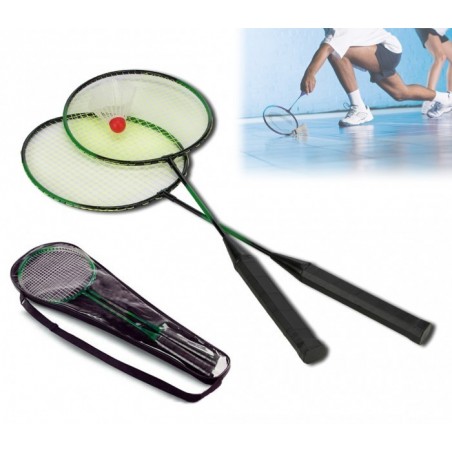 Pack de 2 raquettes de badminton avec sac de transport 