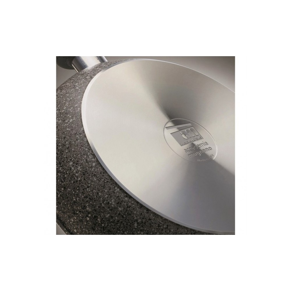 Casserole - Fait tout - Diamétre de 28 cm - deux poignées antiadhésives et revêtement pierre - Accademia Mugnano