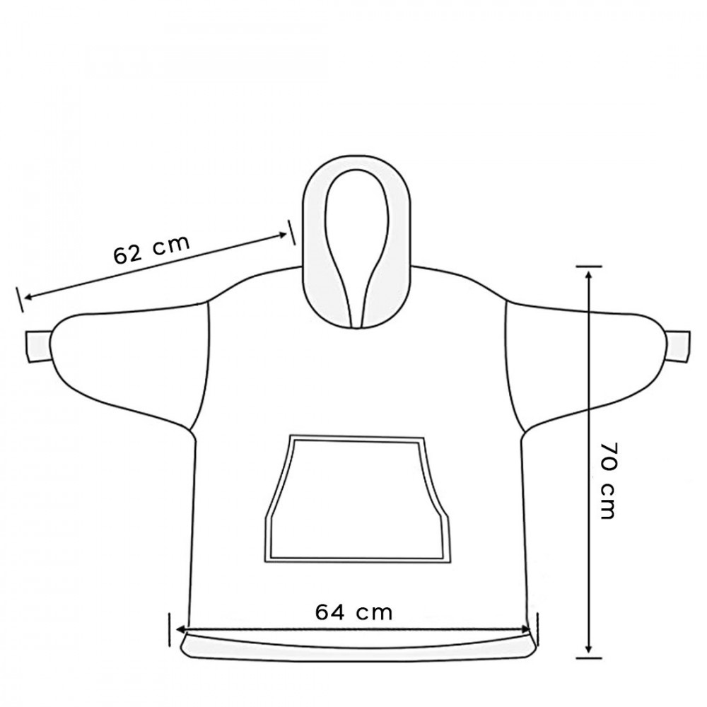 Polaire à capuche lune et étoiles fluorescentes...