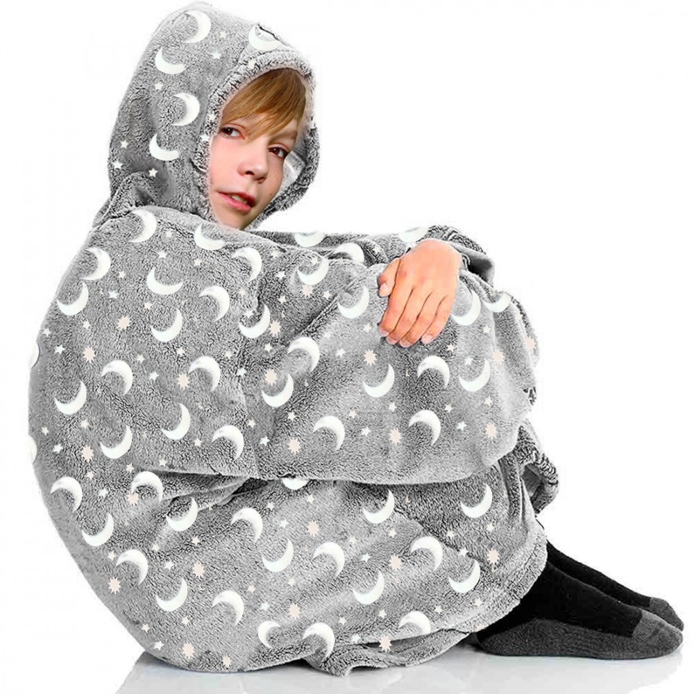 Cape polaire enfant avec capuche et manches...