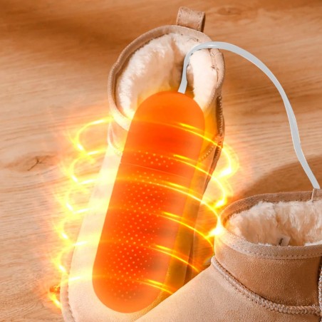 Le sèche-chaussures électrique 212157 élimine les odeurs et chauffe les pieds