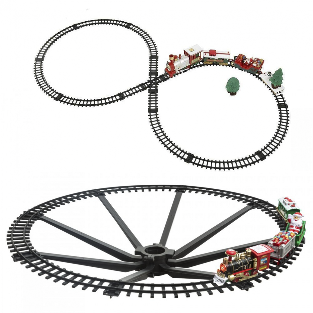 Train de Noël pour le centre arbre de Noël 258051 Diamètre 89 cm 33 pièces