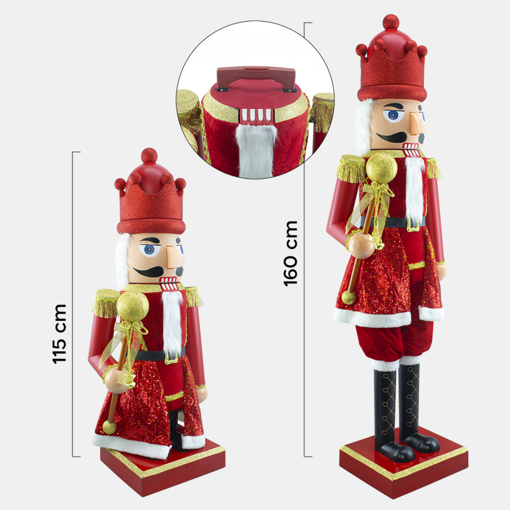 Casse-noisette géant soldat 392005 160 cm...