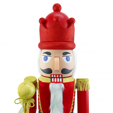 Casse-noisette géant soldat 392005 160 cm musique et mouvement bois et plastique