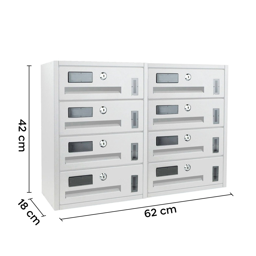 Boîte aux lettres commune 8 places ARTIGIAN...